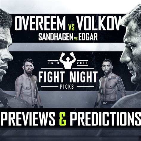 UFC Fight Night: Overeem vs. Volkov Full Card Previews & Predictions ...