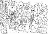 Coloriage Nature Jardin de Legumes Carottes  JeColoriecom sketch template