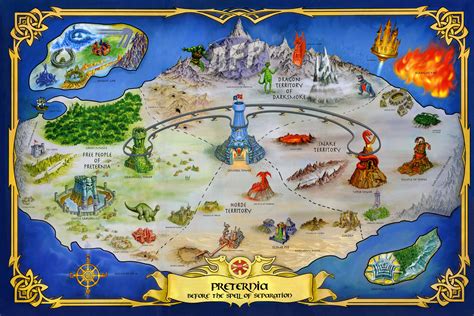 Masters of the Universe Classics Club Eternia - Map of Preternia Viewer - ActionFigurePics.com