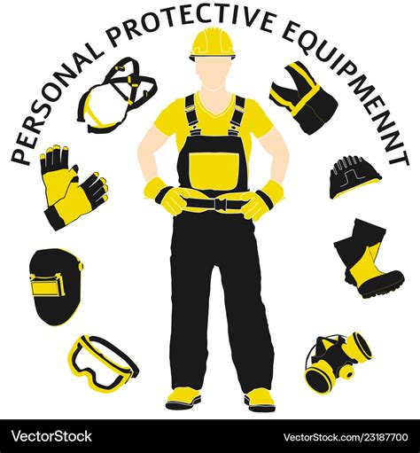 Personal protective equipment Royalty Free Vector Image