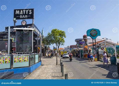 The Strip in Albufeira Portugal Editorial Image - Image of architecture, cidade: 121957530