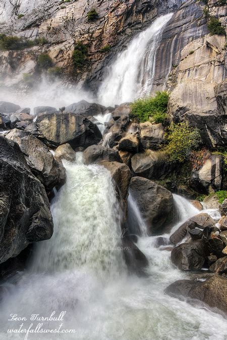 Wapama Falls - California Waterfalls; Yosemite Natl. Park, Hetch Hetchy Reservoir-hike/trail/map ...