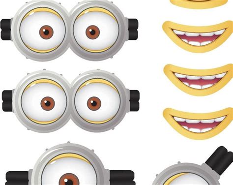 Ojos de Minion MINION Minion película y boca púrpura y | Etsy | Ojos de minions, Minion, Cosas ...