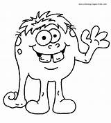 Monster color page Free Printable coloring Sheets For Kids sketch template