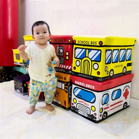 Fire Truck Toy storage Box Closet Organiser for Kids/ Greater capacity & More fe