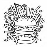 Whataburger Ve Patates Kızartması Boyama Sayfası 69185 54759 sketch template