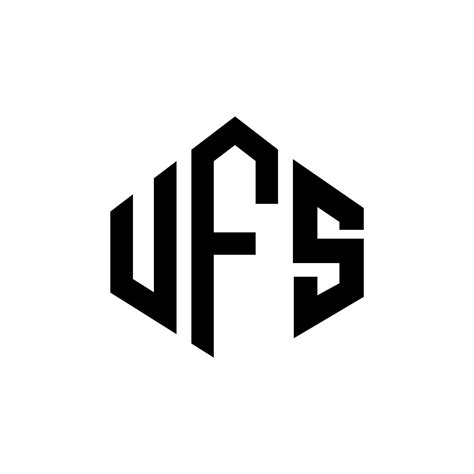 UFS letter logo design with polygon shape. UFS polygon and cube shape logo design. UFS hexagon ...