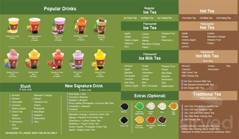 Tenren tea menu – Ericvisser