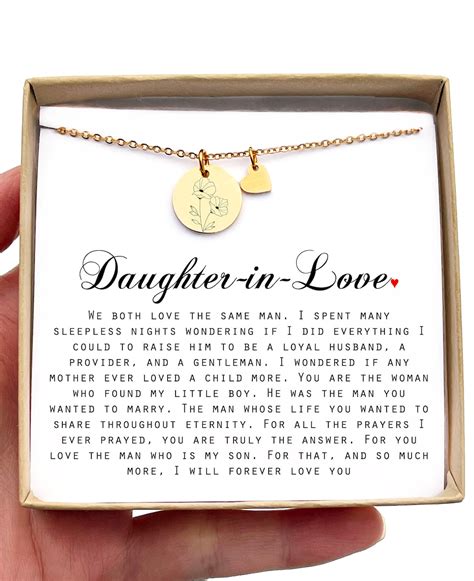 Personalized Daughter-in-law Necklace Daughter-in-law Gift Jewelry ...