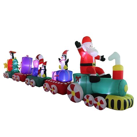 Air Characters Santa Claus Christmas Train with Penguins Presents ...