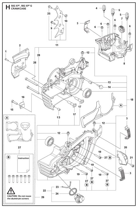 Husqvarna 592XP – Crank Case | Lawn & turfcare machinery parts