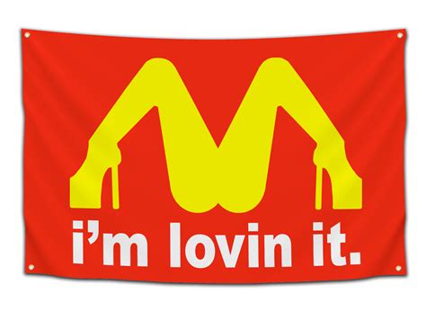 I'm Lovin It Flag - CollegeWares | Funny Sexy College Dorm Flat Decor