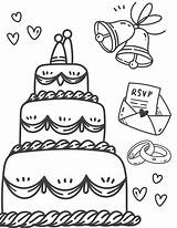 Free Coloring Pages For Weddings sketch template
