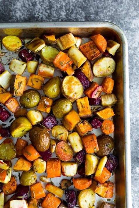 Rosemary Roasted Root Vegetables | Sweet Peas and Saffron