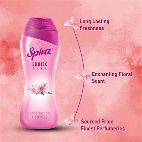 Buy Spinz Talcum Powder Exotic 400 Gm Online at the Best Price of Rs 238 - bigbasket