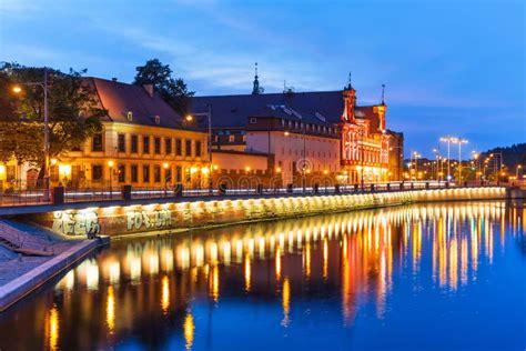 Night View Of Wroclaw, Poland Stock Photo - Image: 59601208