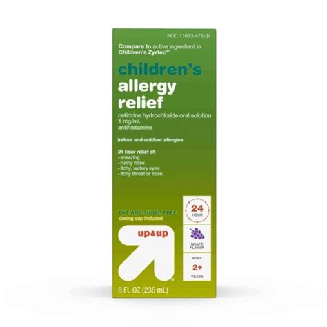 Children's Cetirizine Hydrochloride Allergy Relief Liquid - Grape - 8 ...