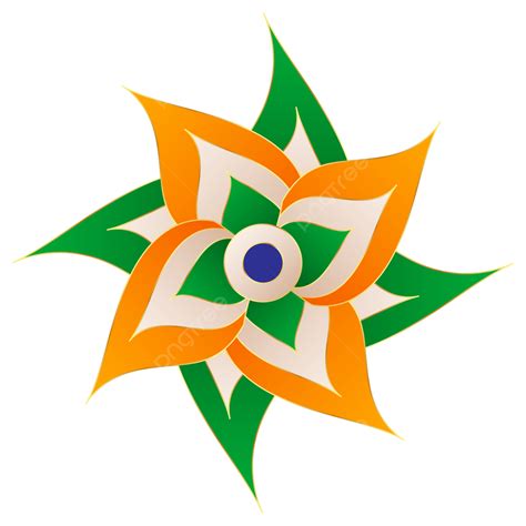 India Flag Flower Shape, India, Flag, Flower PNG and Vector with Transparent Background for Free ...