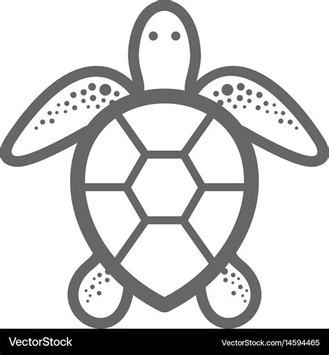 Outline Of A Turtle : Eps8 turtle christmas coloring page for kid ...