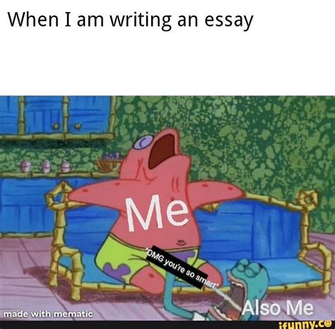 When I am writing an essay - iFunny | Writing memes, Funny memes, Memes