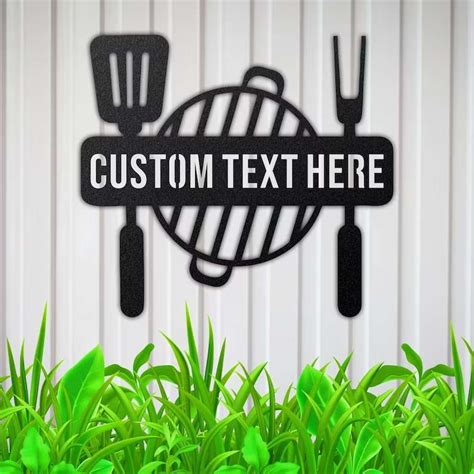 Personalized BBQ Sign Bar And Grill Sign Metal Grilling Sign Kitchen ...