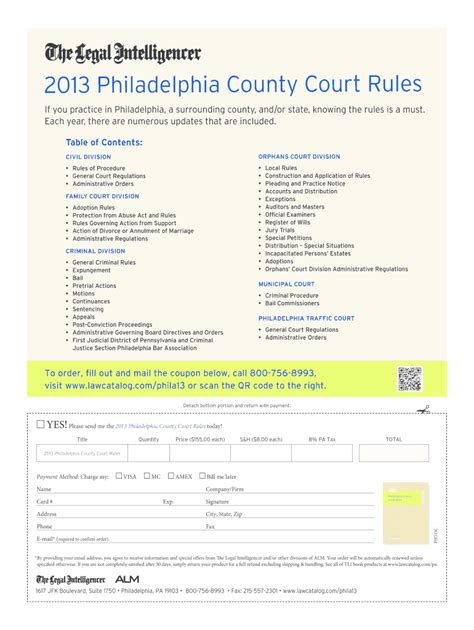 Fillable Online 2013 Philadelphia County Court Rules - Daily Business ...