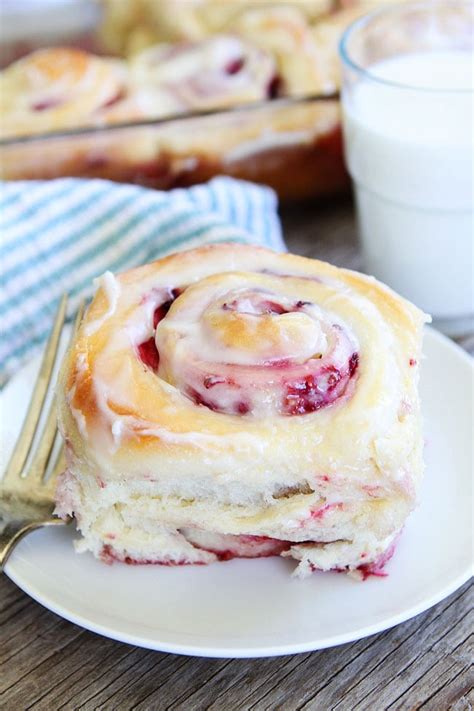 Raspberry Sweet Rolls Recipe | Two Peas & Their Pod