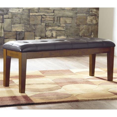 ashley furniture ralene dining room bench in medium brown - d594-00