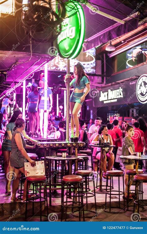 Thailand Nightlife, Nightclub Bar with GoGo Pole Dance Girl Editorial Photography - Image of ...