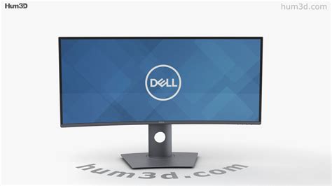 360 view of Dell 34-inch Curved Monitor U3419W 3D model - 3DModels store