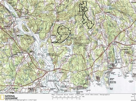 Nehantic State Forest Hiking Trail Map