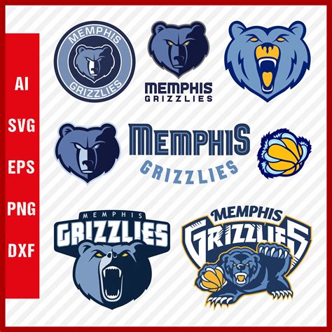 Memphis Grizzlies Logo SVG - Memphis Grizzlies Cut Files - Inspire Uplift