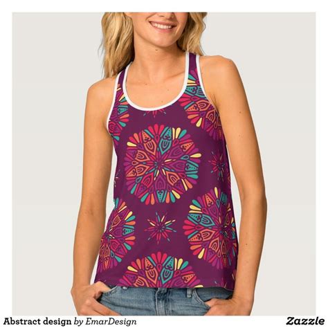 Abstract design tank top