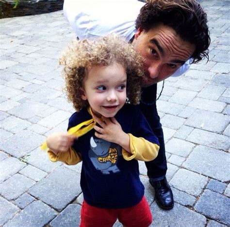 Johnny Galecki and another cutie! | Johnny galecki, Johnny, Baby face