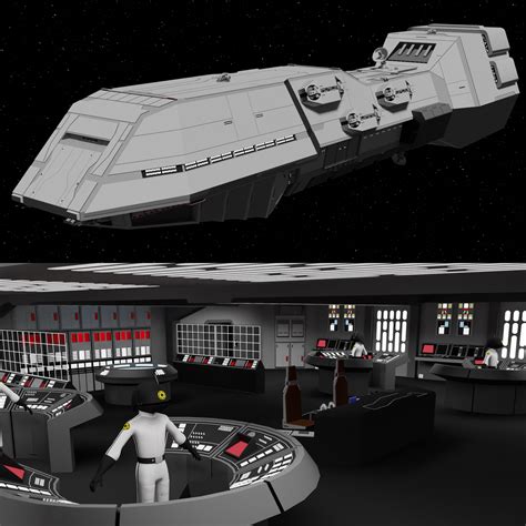 Dreadnought Class Heavy Cruiser with interior (bridge and hangar) - Star Wars - Fan Art | CGTrader