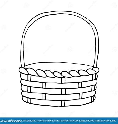 Empty Fruit Basket Clipart Black And White