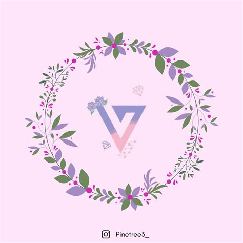 #seventeen #carat #logo #kpop #pledis | Seni, Wallpaper ponsel, Seventeen