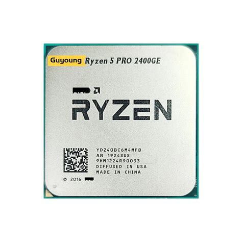 Ryzen 5 PRO 2400GE R5 PRO 2400GE 3.2 GHz Quad-Core Eight-Thread 35W CPU Processor YD240BC6M4MFB ...