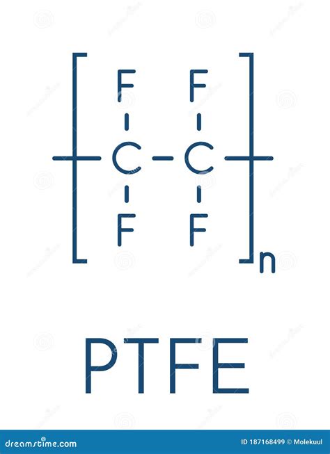 Polytetrafluoroethylene Or PTFE, Teflon Polymer Molecule. Is A ...