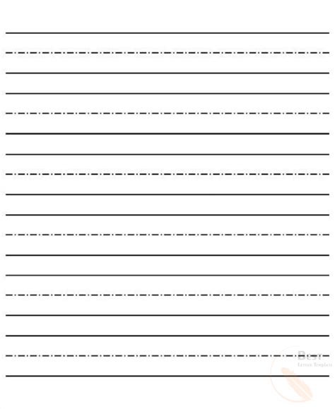 Free Printable Lined Paper Templates for Kids in PDF