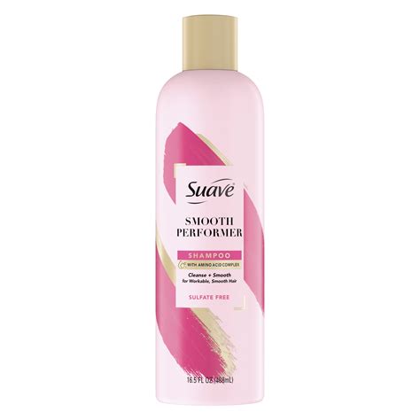 Suave Pink Shampoo Smooth Performer, 17 oz - Walmart.com - Walmart.com