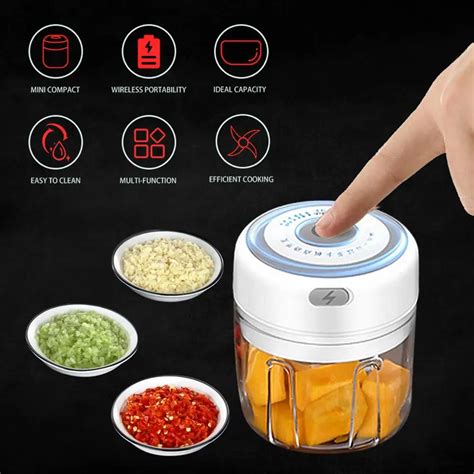 Electric-Food-Crusher-Mini-Garlic-Press-Garlic-Crusher-Vegetable-Chopper-For-Kitchen-Crushed ...