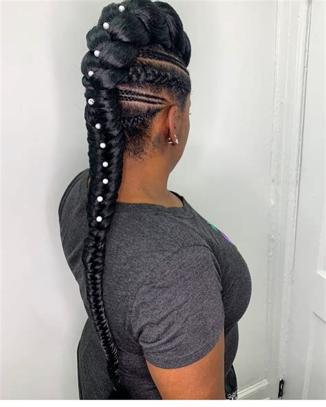 2 French Braids For Black Women