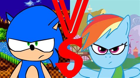 Sonic VS Rainbow Dash. Español Latino Fandub ~UnderVox Studios~ - YouTube