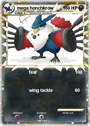 Pokémon mega honchkrow - fear - My Pokemon Card