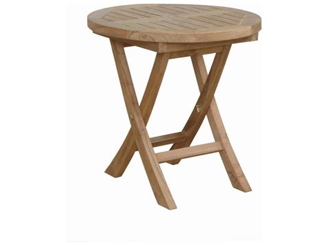 Teak Garden End Table - Sirus Round Side Table - Teak Patio Furniture | Teak Outdoor Furniture ...