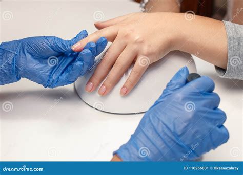 Manicure Process in Beauty Salon Stock Image - Image of beautiful, elegance: 110266801