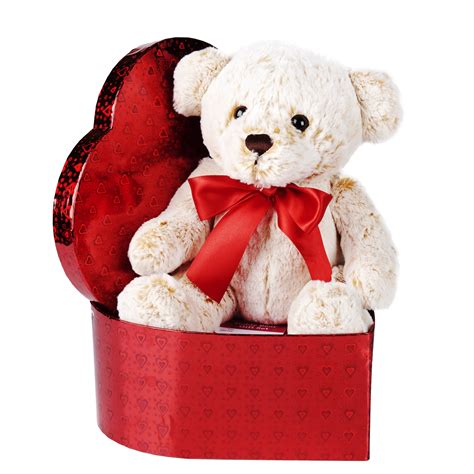 Valentine’s Day Blond Teddy Bear Gift Set - Walmart.com