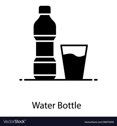 Water bottle Royalty Free Vector Image - VectorStock