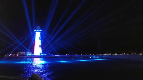 Ocean Cay-Lighthouse Light show - YouTube